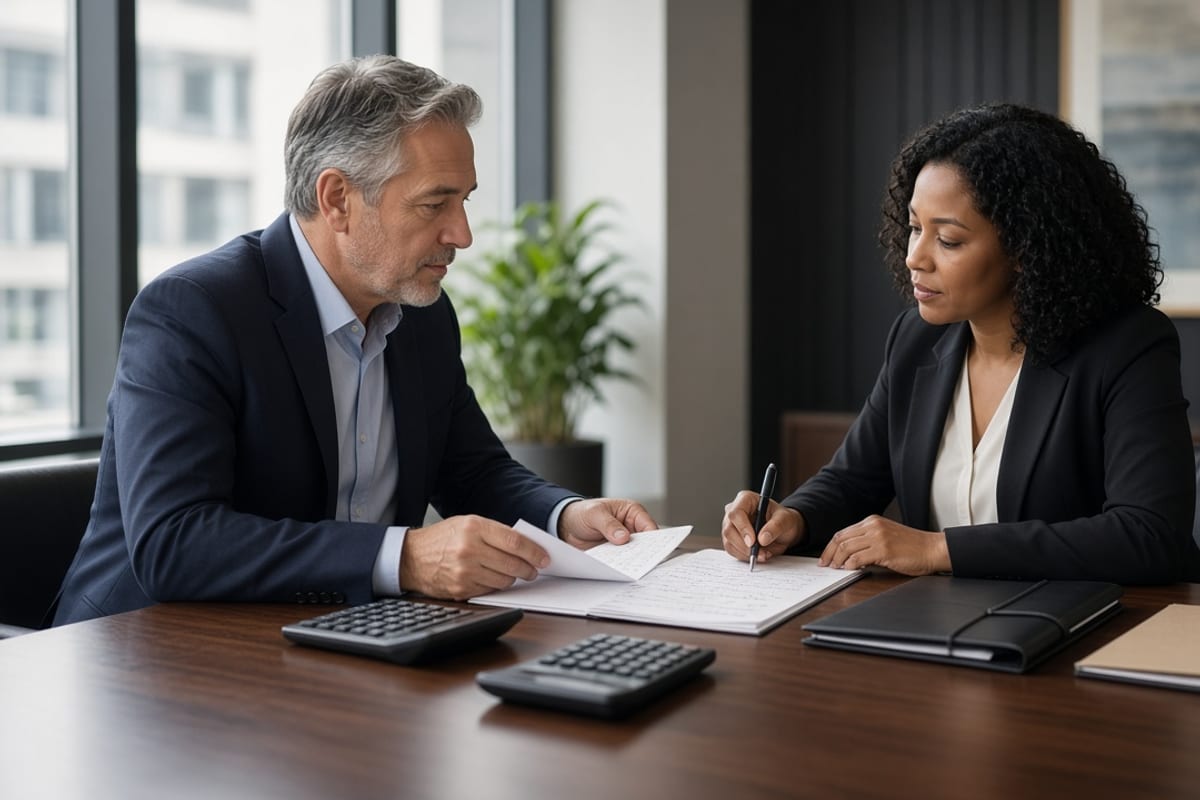 HR and finance comparing notes in a benefits communication budget meeting